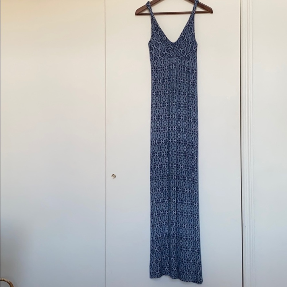 Aqua maxi dress